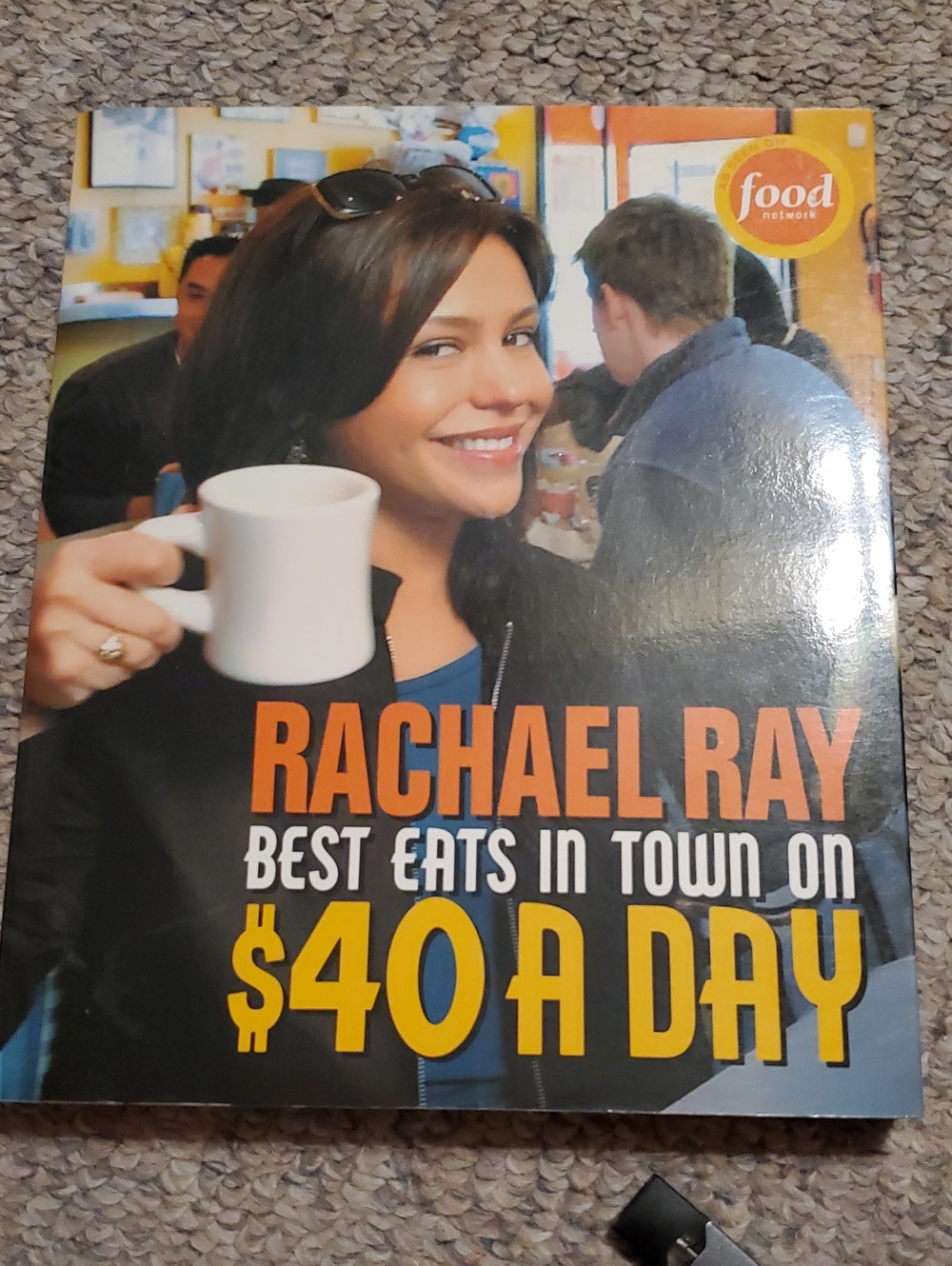 Food Network Rachael Ray Cookbook - Orange, Yellow & Blue Cover